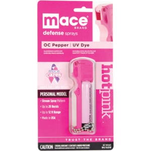 Mace Hard Case Pepper Spray Pink Key Chain in Package Mace Hard Case Pepper Spray Pink Key Chain in Package