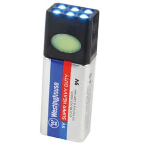 Blocklite 9-Volt Battery LED Flashlight Blocklite 9-Volt Battery LED Flashlight