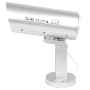 Indoor/Outdoor Motion Activated Dummy Camera With Flashing Red LED Light Side Indoor/Outdoor Motion Activated Dummy Camera With Flashing Red LED Light Side