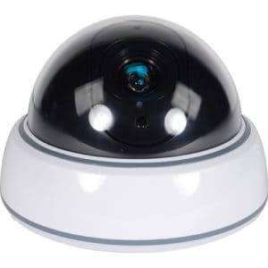 Dummy Dome Camera With LED, White Body Dummy Dome Camera With LED, White Body