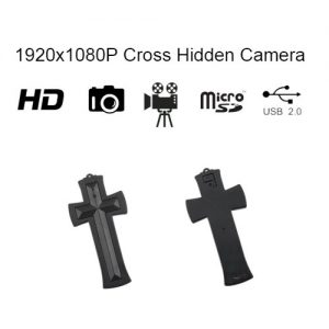 Cross Hidden Spy Camera with built in DVR Front - Back Cross Hidden Spy Camera with built in DVR Front - Back