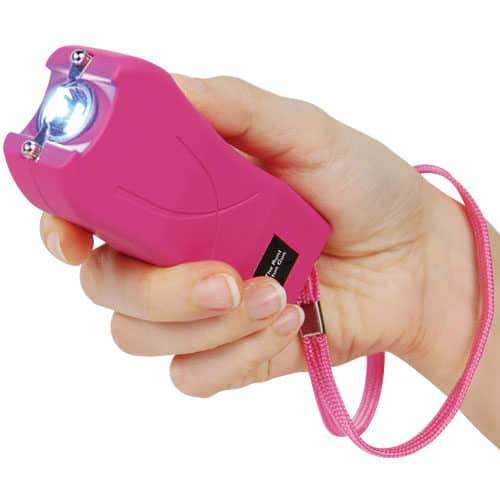 Runt Rechargeable Stun Gun With Flashlight And Wrist Strap Disable Pin Pink Hand Held Runt Rechargeable Stun Gun With Flashlight And Wrist Strap Disable Pin Pink Hand Held
