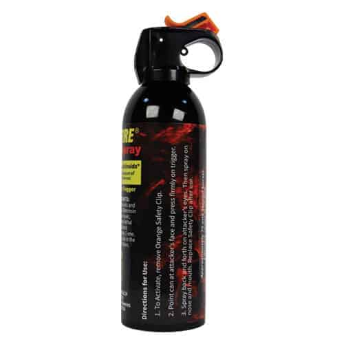 WildFire 1.4%MC 9oz pepper spray fire master Side View WildFire 1.4%MC 9oz pepper spray fire master Side View