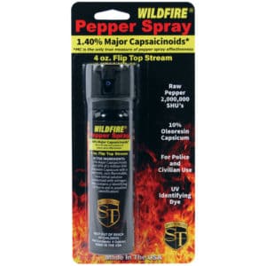 1.4% MC 4 oz pepper spray flip top Package View 1.4% MC 4 oz pepper spray flip top Package View