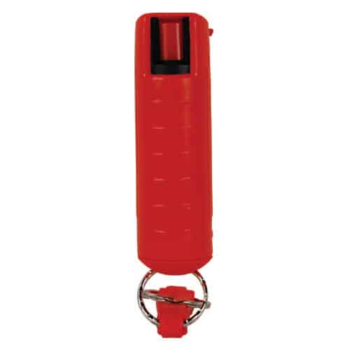 Wildfire 1.4% MC 1/2 oz pepper spray hard case with quick release keychain red Wildfire 1.4% MC 1/2 oz pepper spray hard case with quick release keychain red